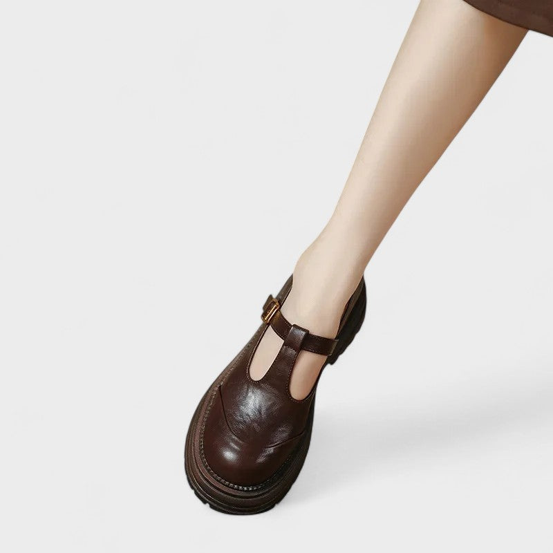 Emilia | Chaussures Mary Jane avec Boucle Dorée