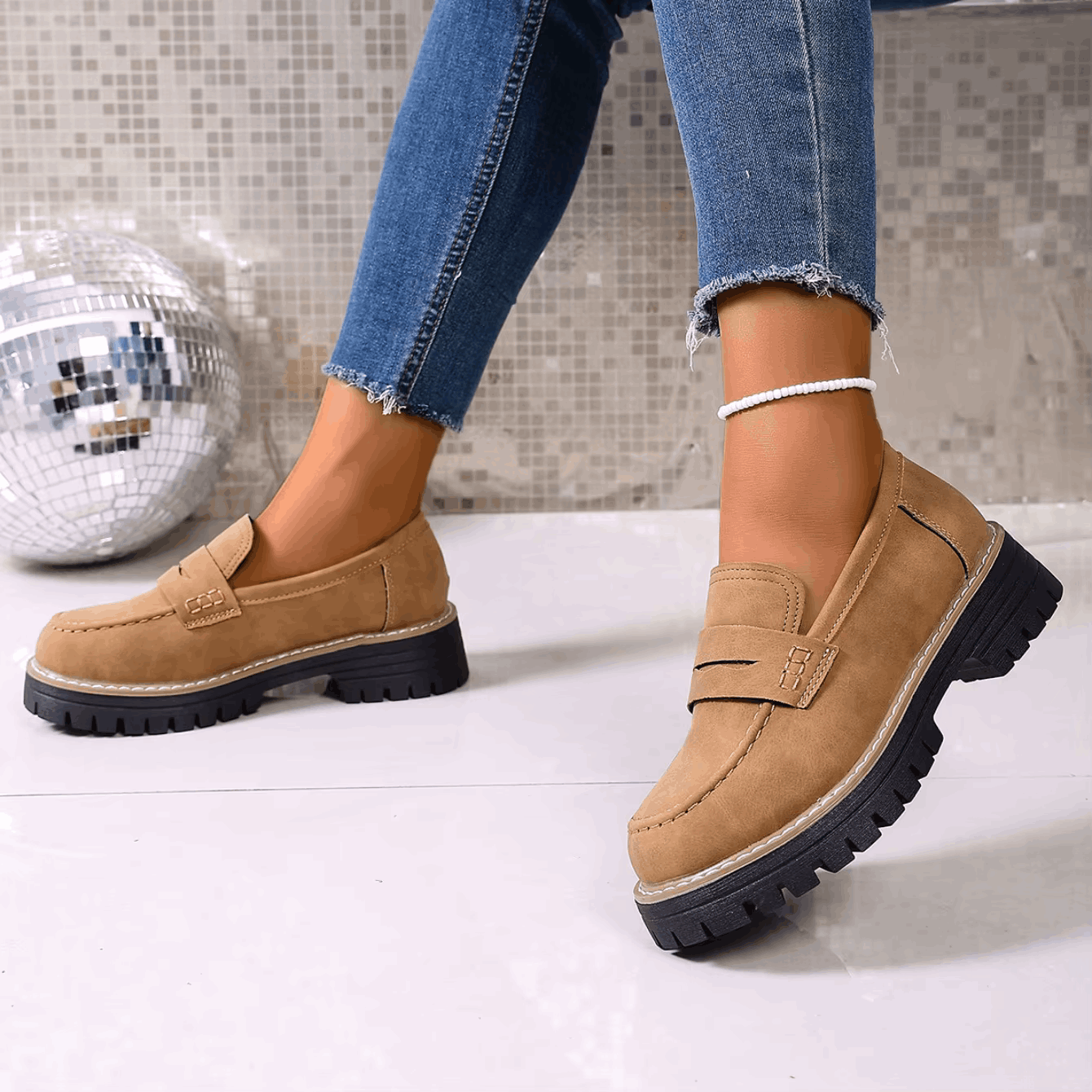 Sophie | Mocassins Confort à Semelle Épaisse