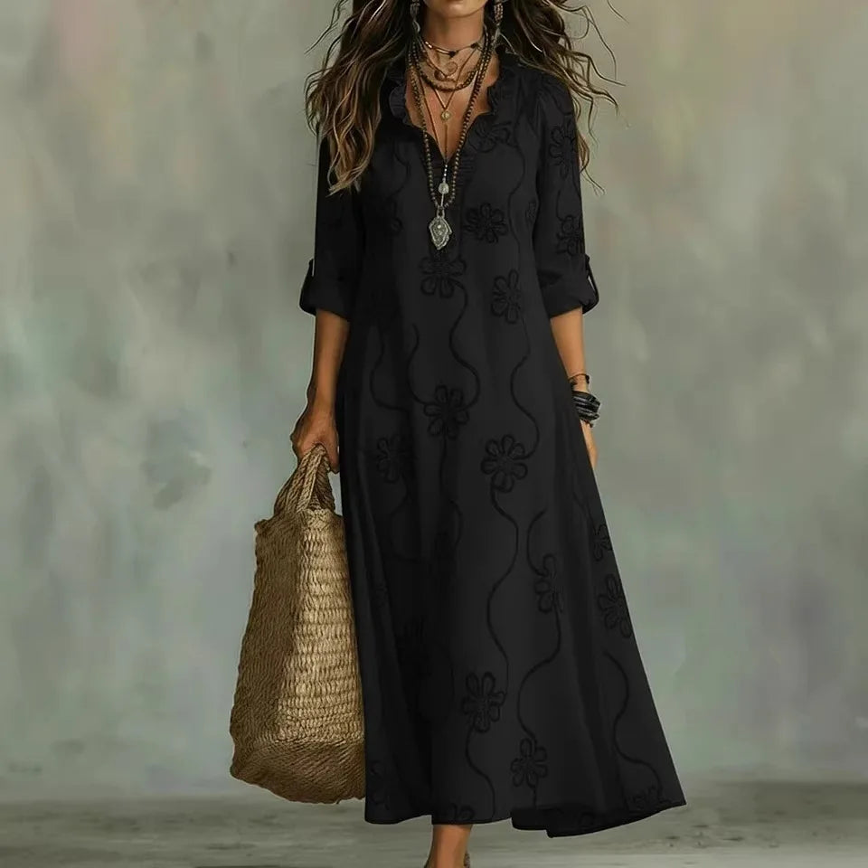 Sienna | Robe Maxi Fleurie Élégante