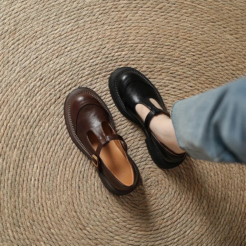 Emilia | Chaussures Mary Jane avec Boucle Dorée