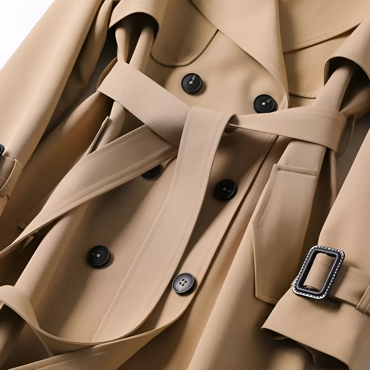 Euphémie | Trench élégant et intemporel à ceinture