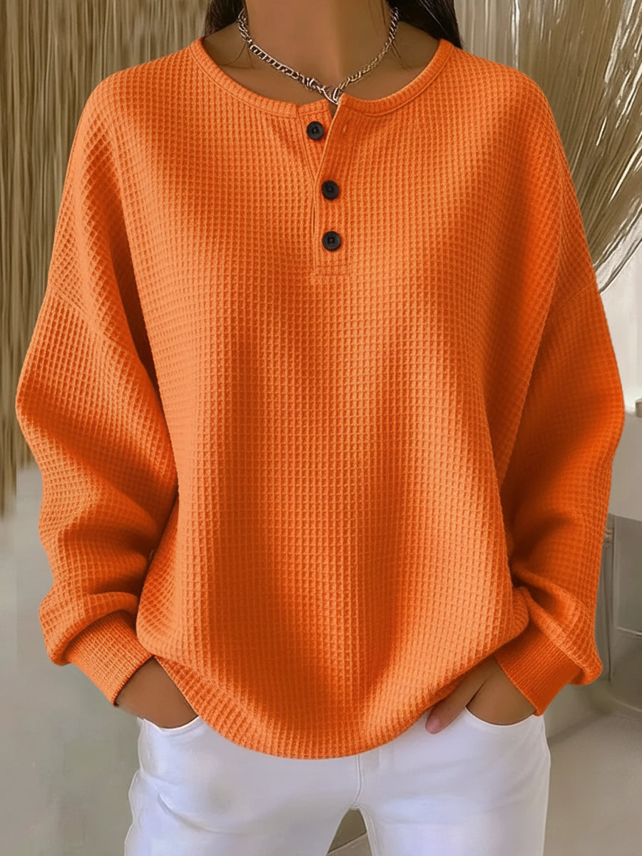 Milagros | Sweat-shirt Henley Gofré