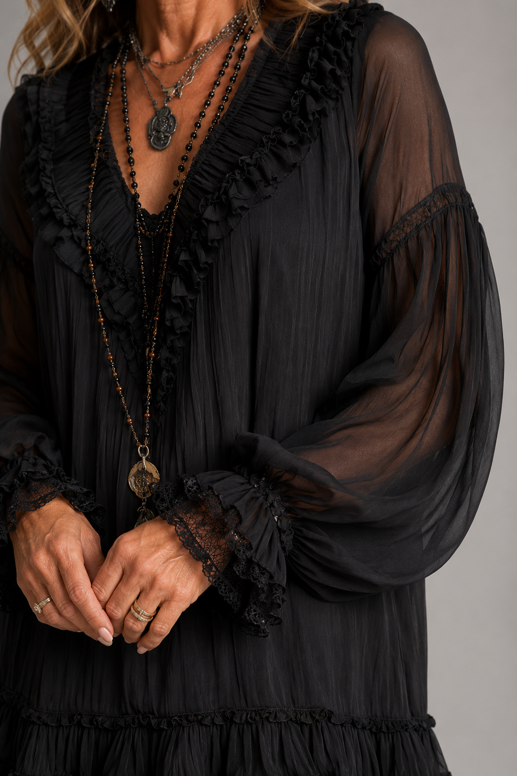 Oriella | Robe Courte à Volants