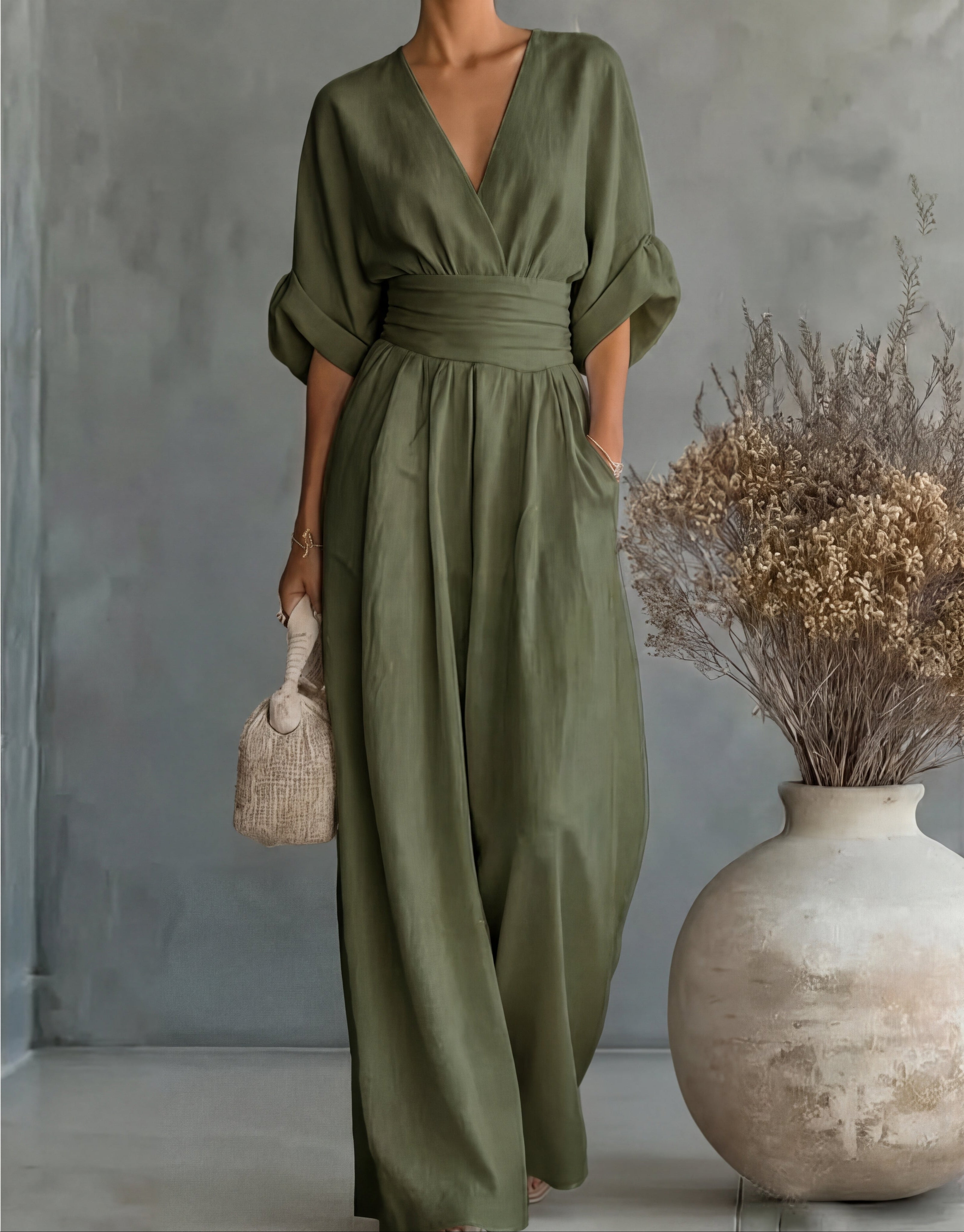 Clemence | Combinaison Élégante à Taille Marquée