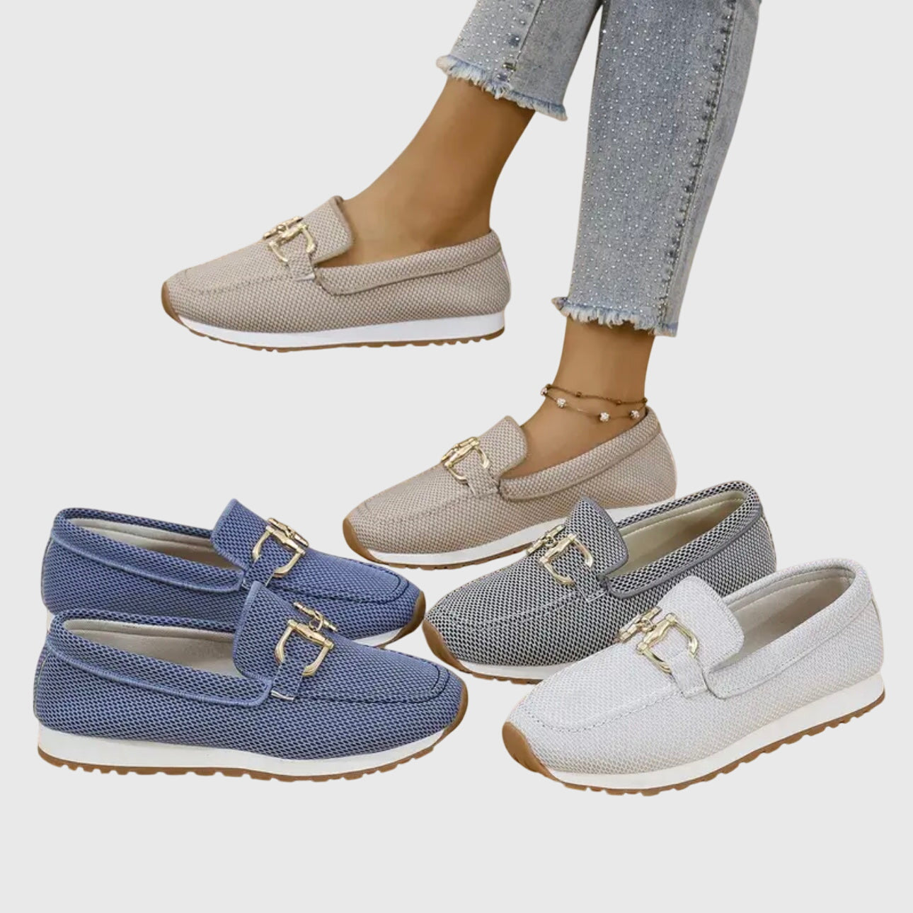 Léna | Mocassins confort avec détail doré