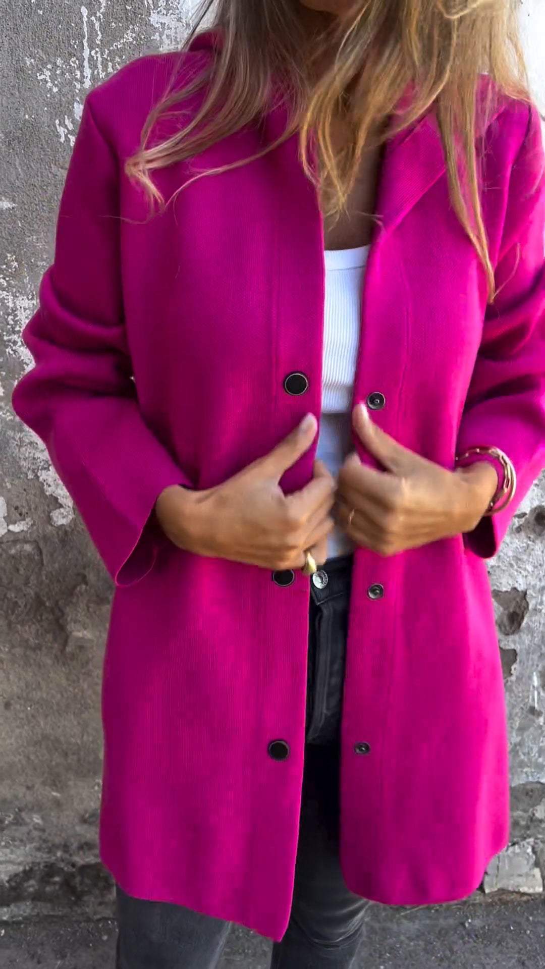 Clothilde | Long cardigan à capuche boutonné