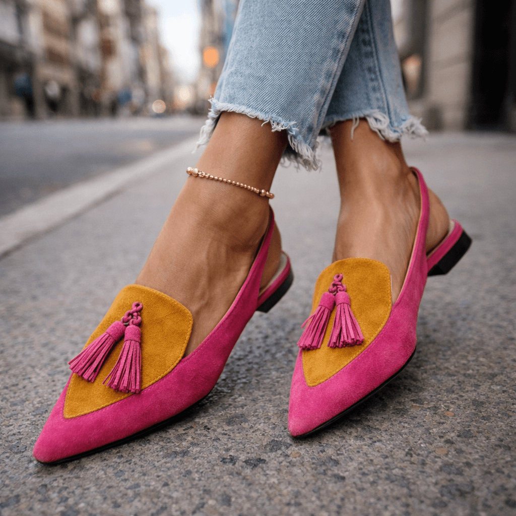 Elena | Sandales avec lanières et franges