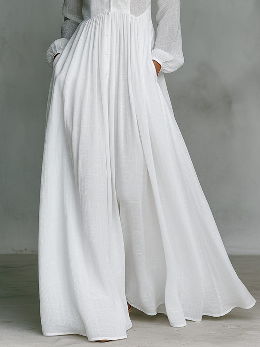 Lucienne | Robe maxi élégante à coupe fluide