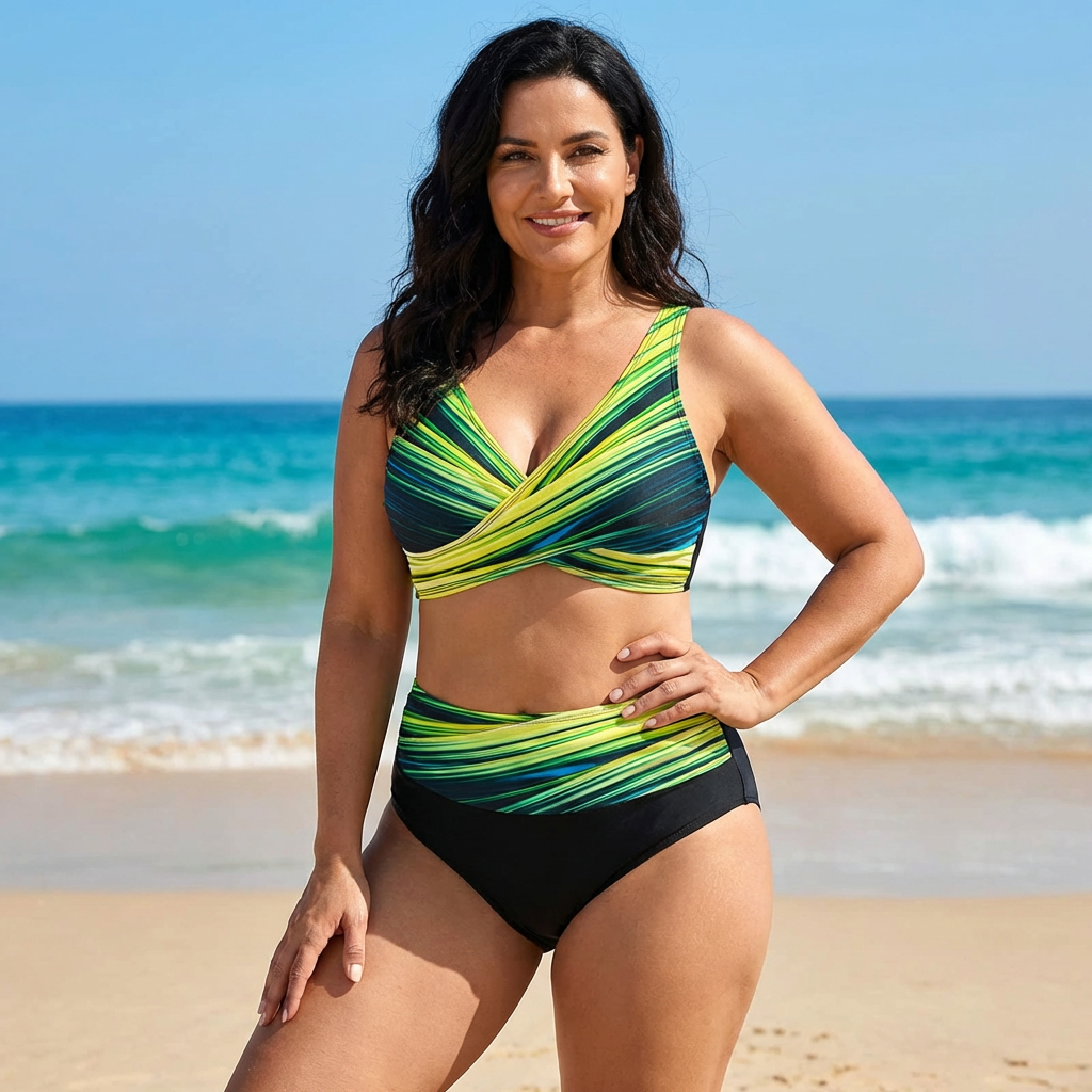 Célia | Bikini sculptant à motifs