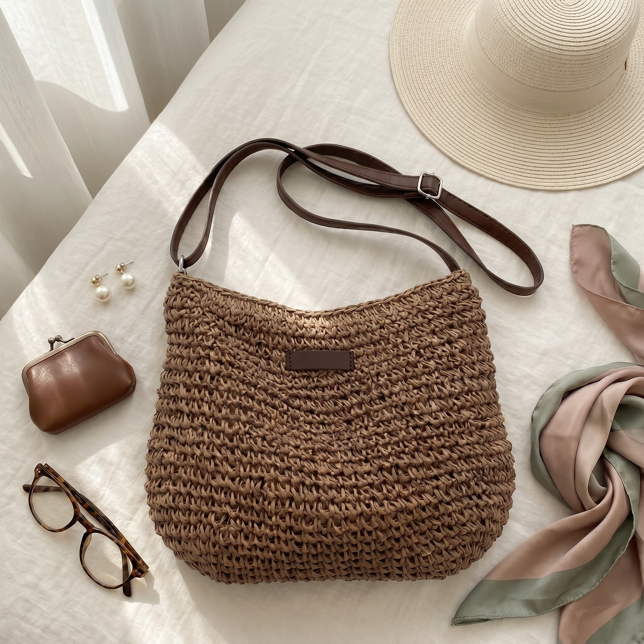 Simona | Sac à Bandoulière Tressé