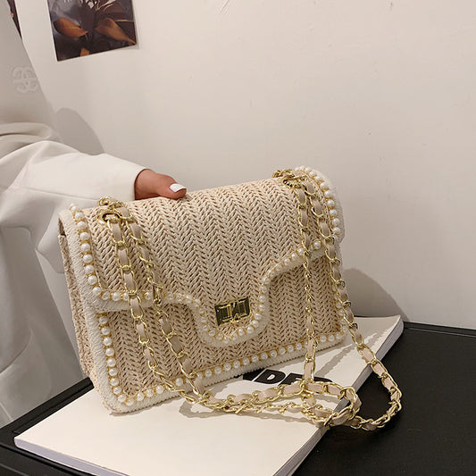 Palma | Boho handtas met pareldetails