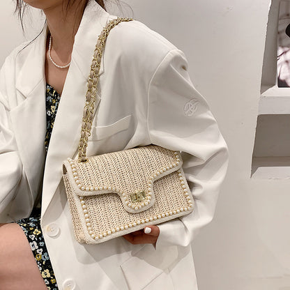 Palma | Boho handtas met pareldetails