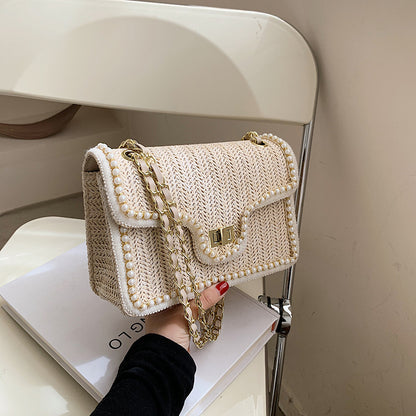 Palma | Boho handtas met pareldetails