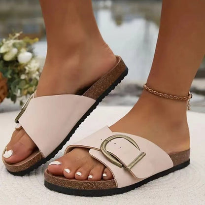 Selena | Trendy Slippers Met Verstelbare Gesp