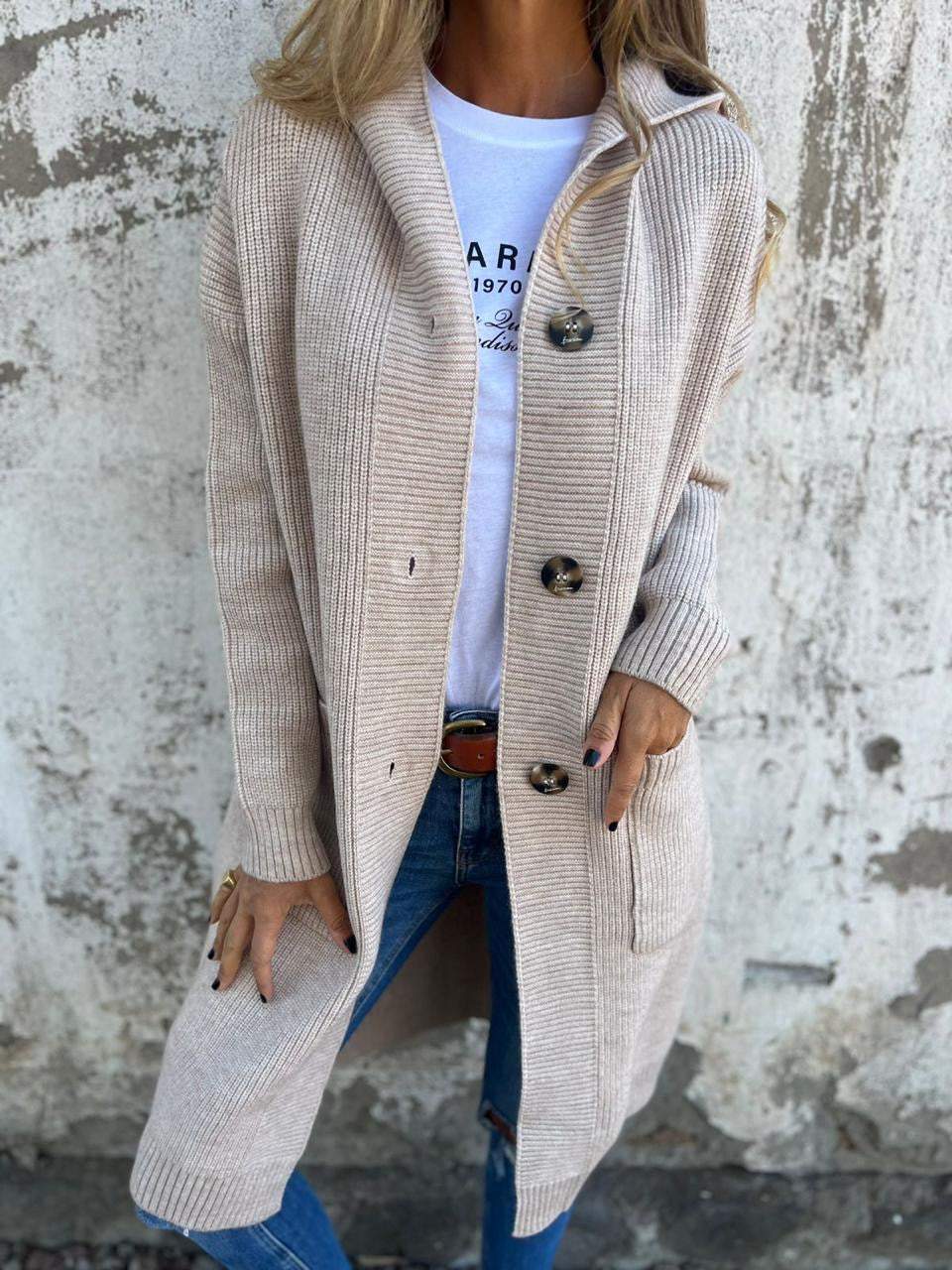 Soline | Élégant long cardigan