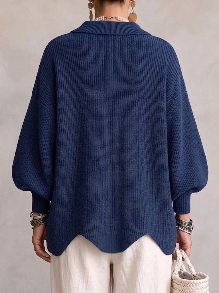 Victoire | Cardigan oversize à gros boutons dorés