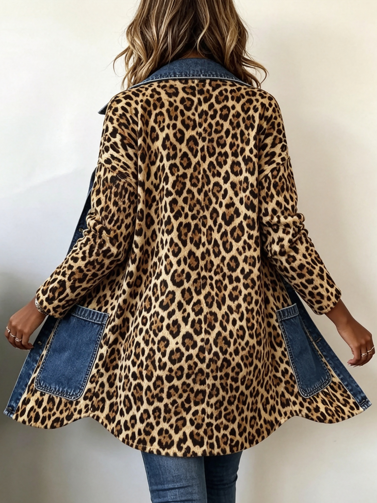 Lorena | Veste Longue en Léopard avec Jean