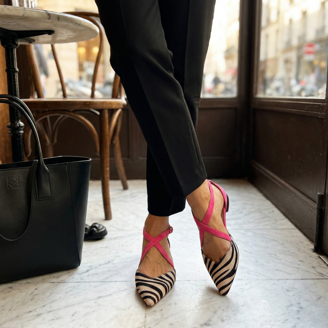 Ornella | Ballerines avec des brides