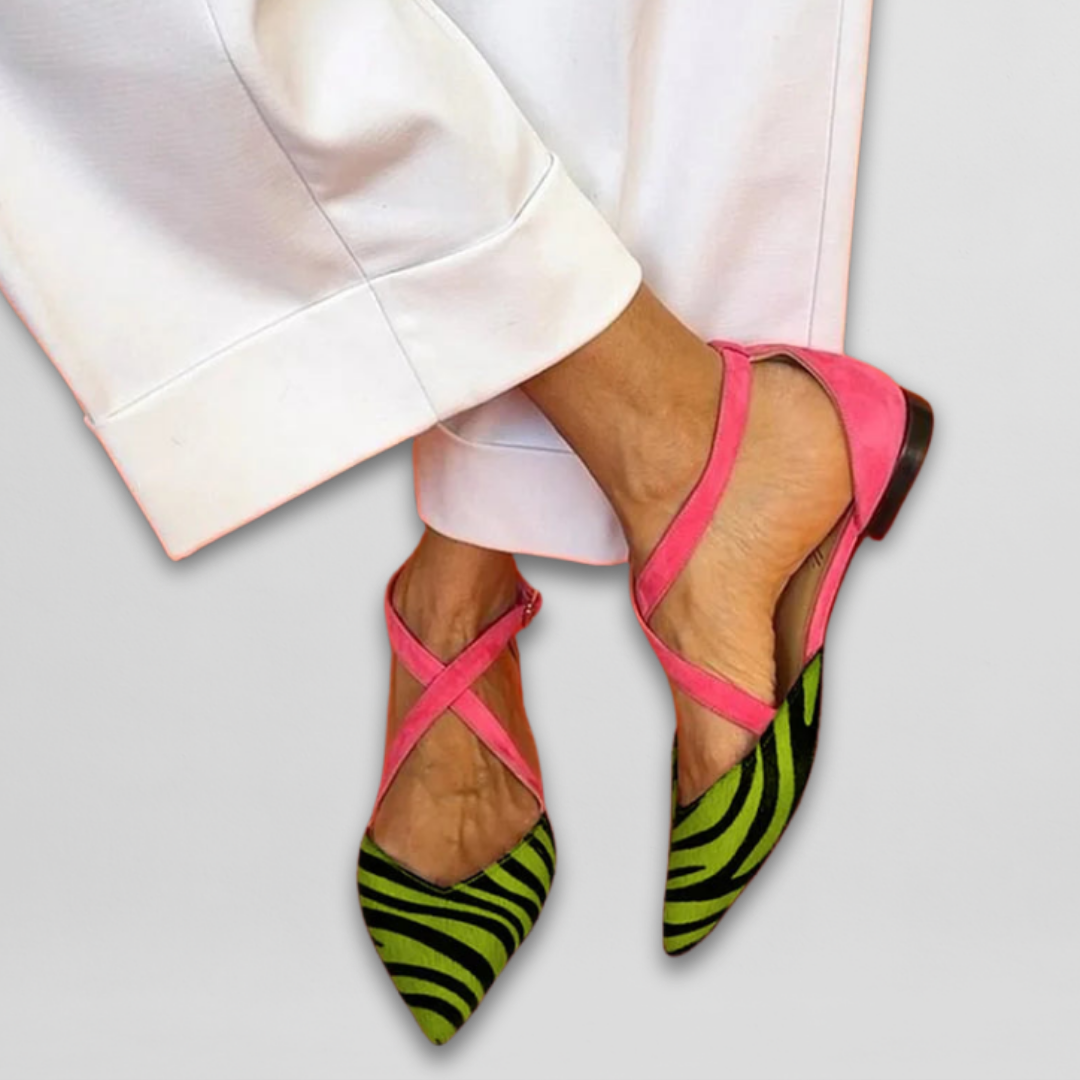 Ornella | Ballerines avec des brides