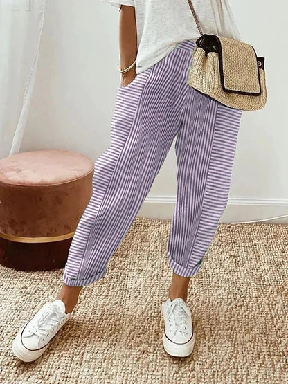 Rhea | Gestreepte Pantalon