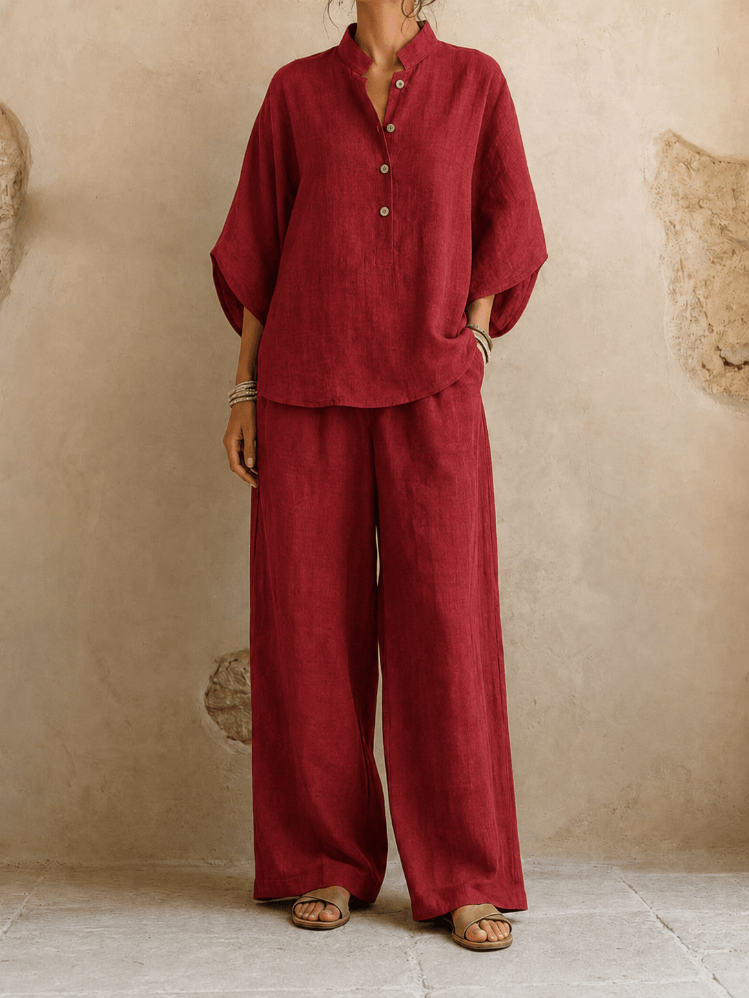 Maribel | Ensemble Fluide à Pantalon Large