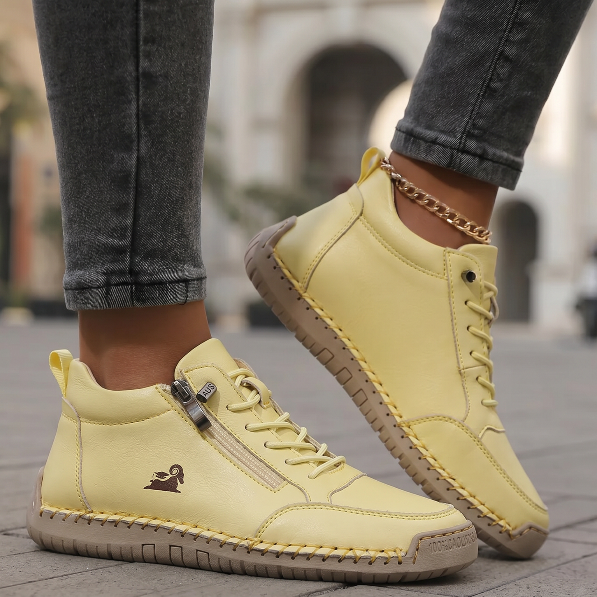 Amélie | Baskets Confort à Fermeture Zippée